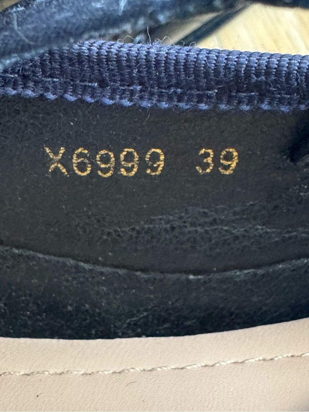 Double Zero Navy Blue Satin Ballet Sneakers - Picture 11 of 11